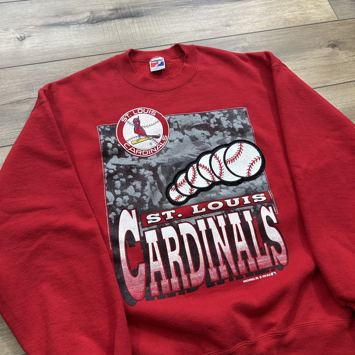 Swingster Vintage 1993 St. Louis Cardinals MLB Embroidered Crewneck Size US XL / EU 56 / 4 - 5 Thumbnail