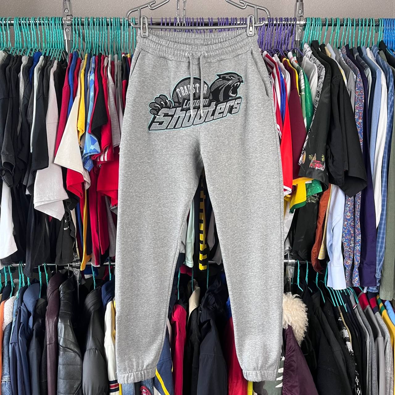 Trapstar London Trapstar London Shooters Grey Track Pants Sweatpants Size XS Size US 28 / EU 44 - 2 Thumbnail