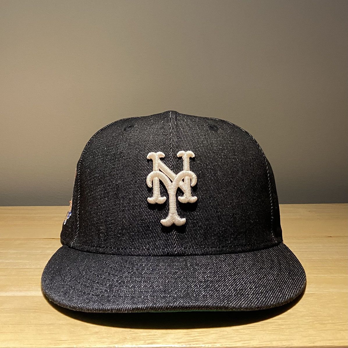 New Era New Era 59Fifty Ny Mets Black Denim Fitted Cap Size ONE SIZE - 1 Thumbnail