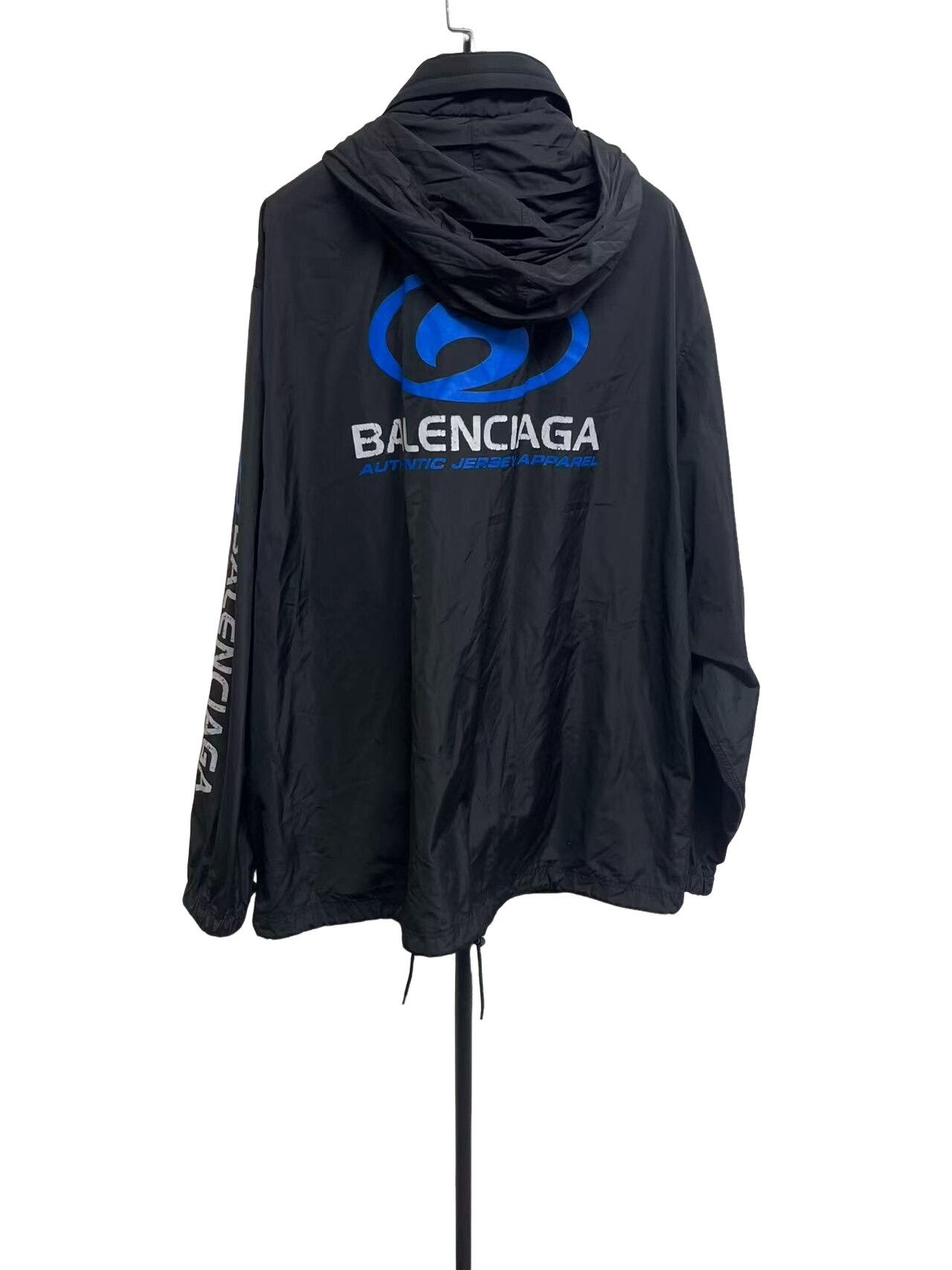 Balenciaga Balenciaga Logo Print Windbreaker Jacket XS Size US XS / EU 42 / 0 - 1 Thumbnail