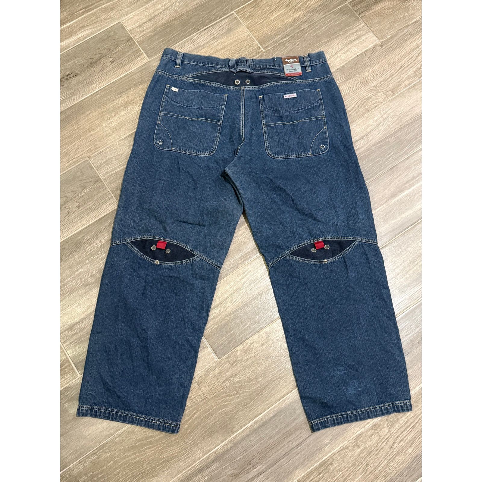 Pepe Jeans Vintage y2k Pepe Jeans Baggy Oversized Wide-leg Jeans Size US 42 / EU 58 - 6 Thumbnail