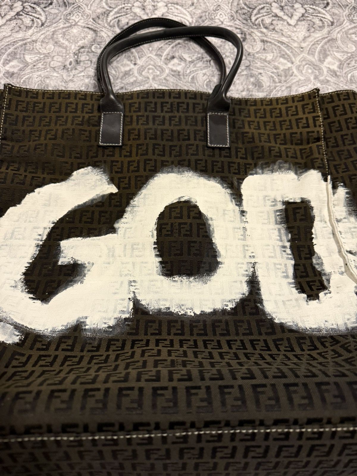 Fendi vintage Fendi XL tote Custom ‘GOD’ Size ONE SIZE - 3 Thumbnail