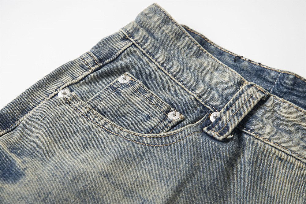 Vintage American retro straight leg cleanfit flared jeans Size US 32 / EU 48 - 3 Thumbnail