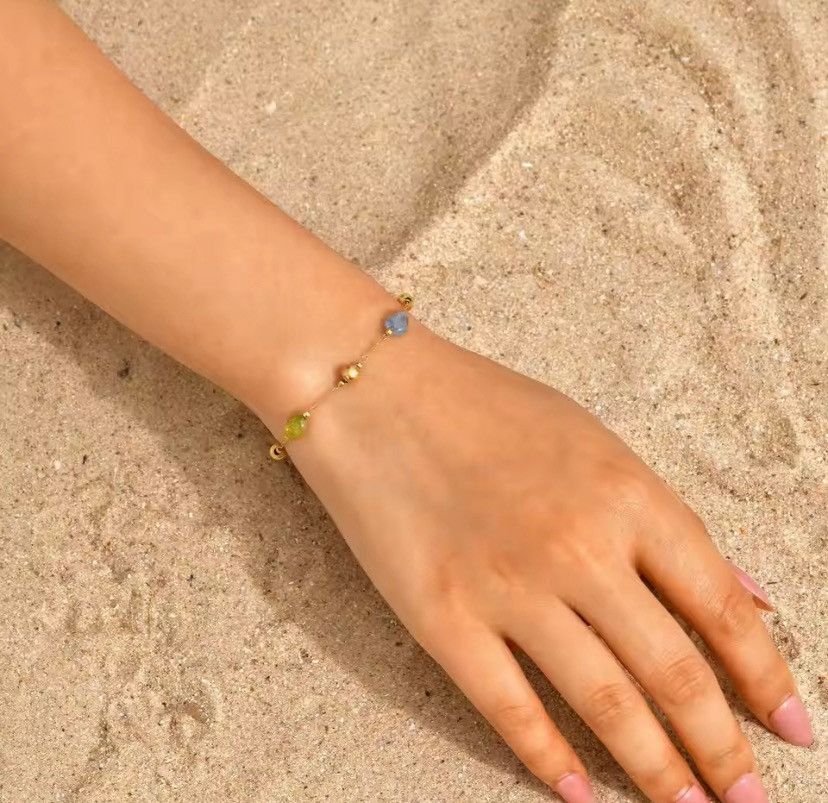 Other Colored Natural Stone Beads Bracelet Size ONE SIZE - 3 Thumbnail