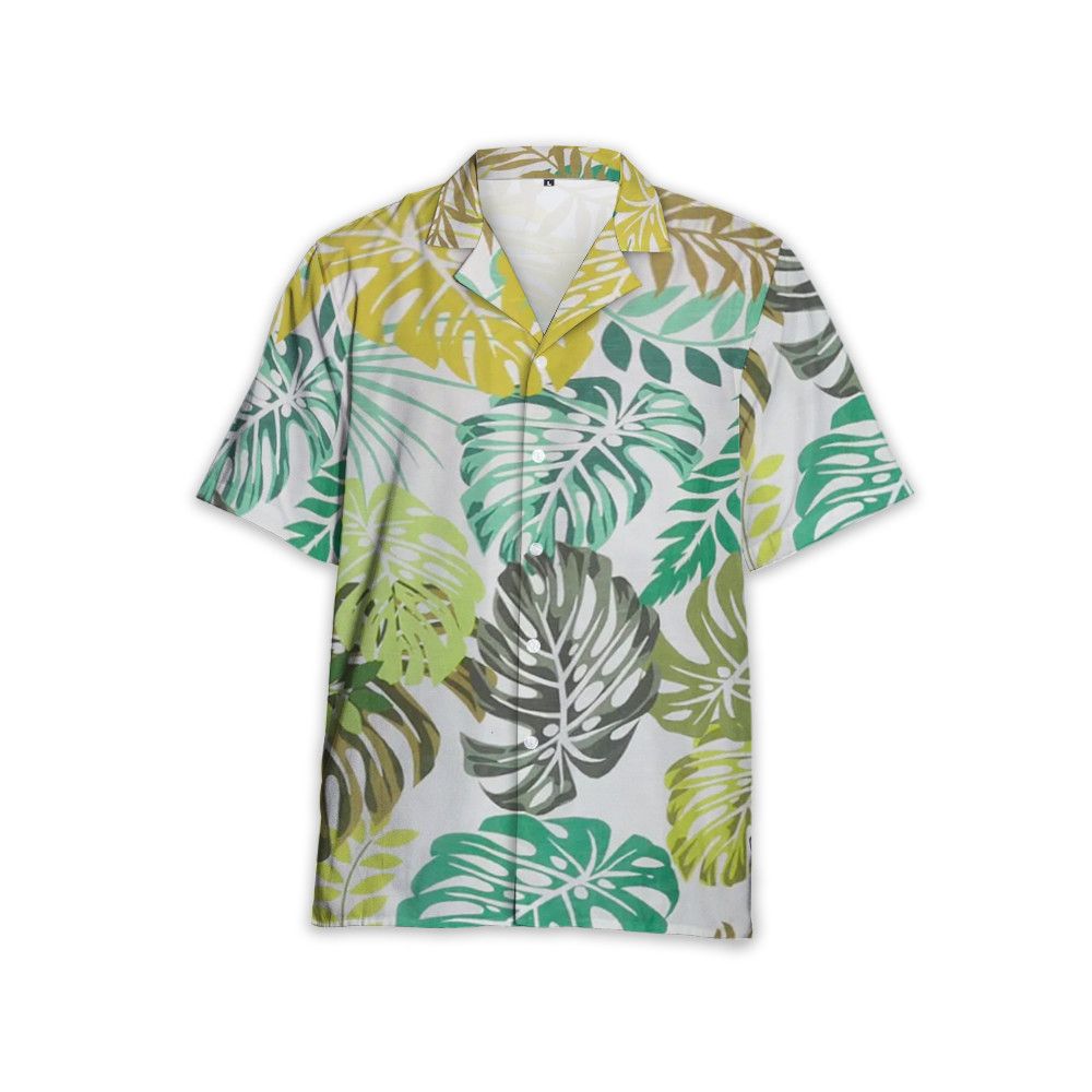Designer Leaf Print Shirt Size US S / EU 44-46 / 1 - 1 Thumbnail