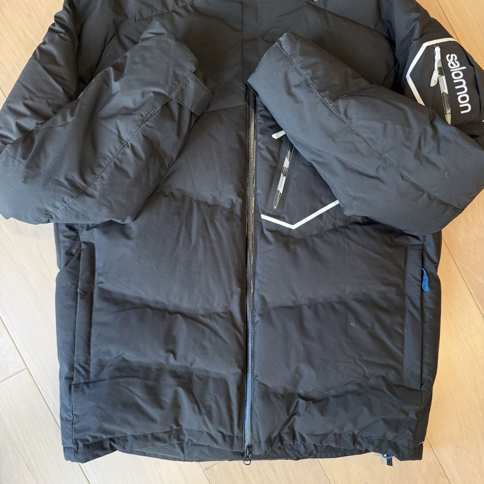 Salomon Salomon Clima Pro Storm Jacket Black Full Zip Puffer Winter Size US XL / EU 56 / 4 - 6 Thumbnail