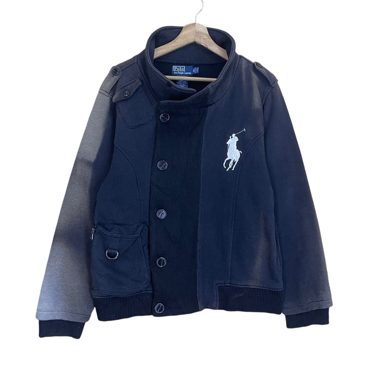 Polo Ralph Lauren × Ralph Lauren × Vintage RIOT💥Vintage 90s Polo Ralph Lauren Sun Faded Button Jacket Size US M / EU 48-50 / 2 - 1 Thumbnail