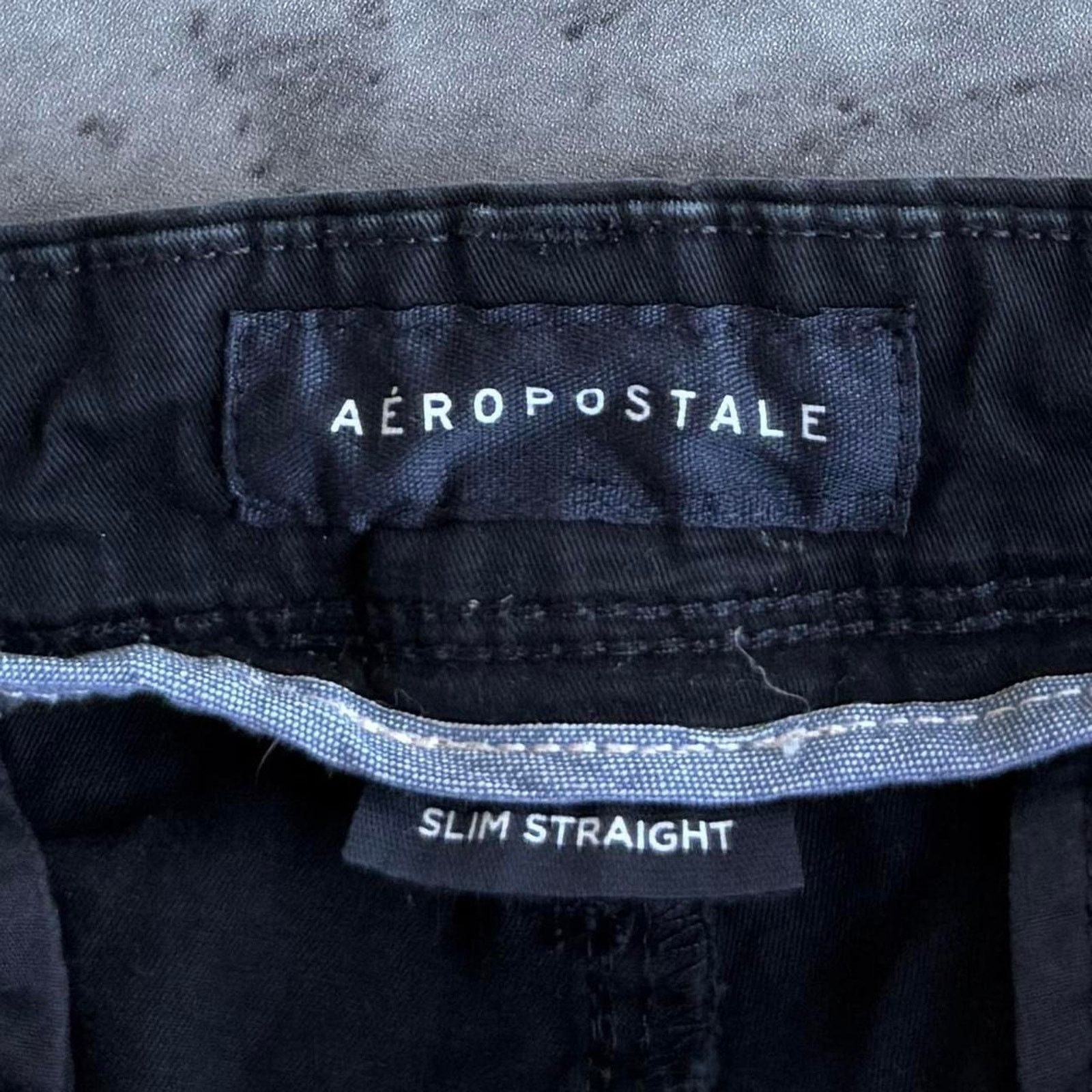 Aeropostale × Vintage Vintage Y2K Aeropostale Slim Straight Black Chino Pants Size US 31 - 3 Thumbnail