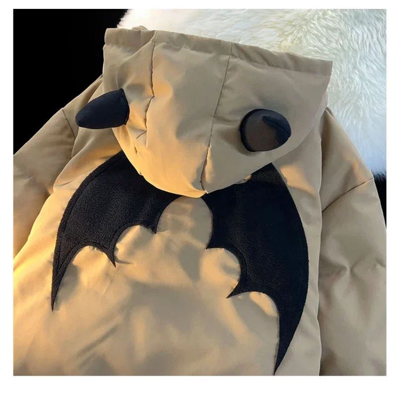 Other Winter New Cotton Jacket Devil Wing Embroidery Bread Jackets Size S / US 4 / IT 40 - 2 Thumbnail