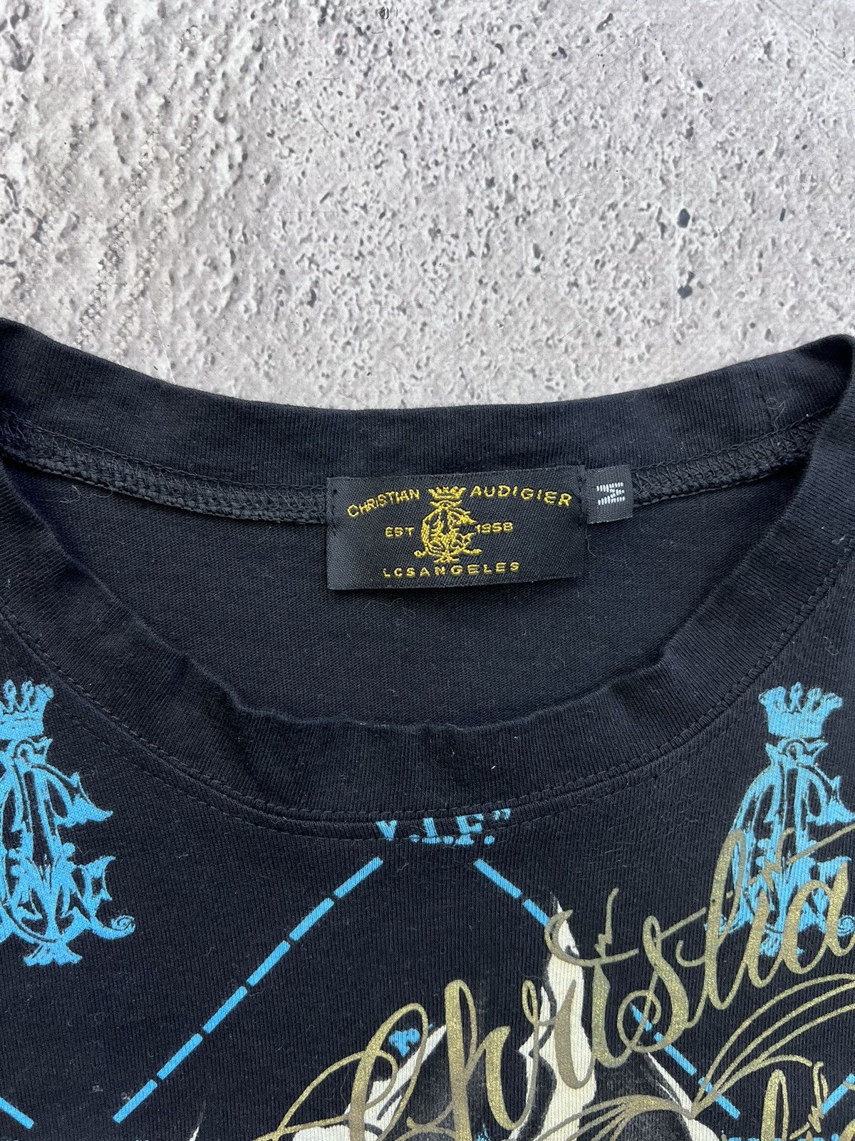 Christian Audigier × Ed Hardy × Vintage Vintage Ed Hardy By Christian Audigier T-shirt Big Logo Tee Size US M / EU 48-50 / 2 - 5 Thumbnail