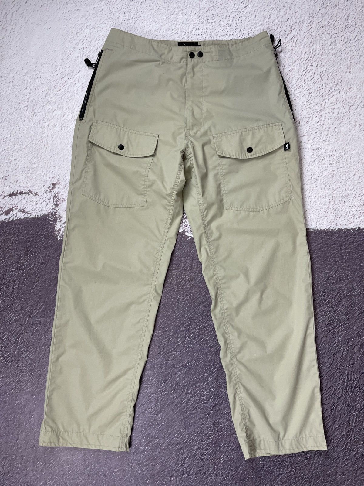 Kangol Kangol vintage utility beige cargo buckle back pants size L Size US 34 / EU 50 - 3 Thumbnail