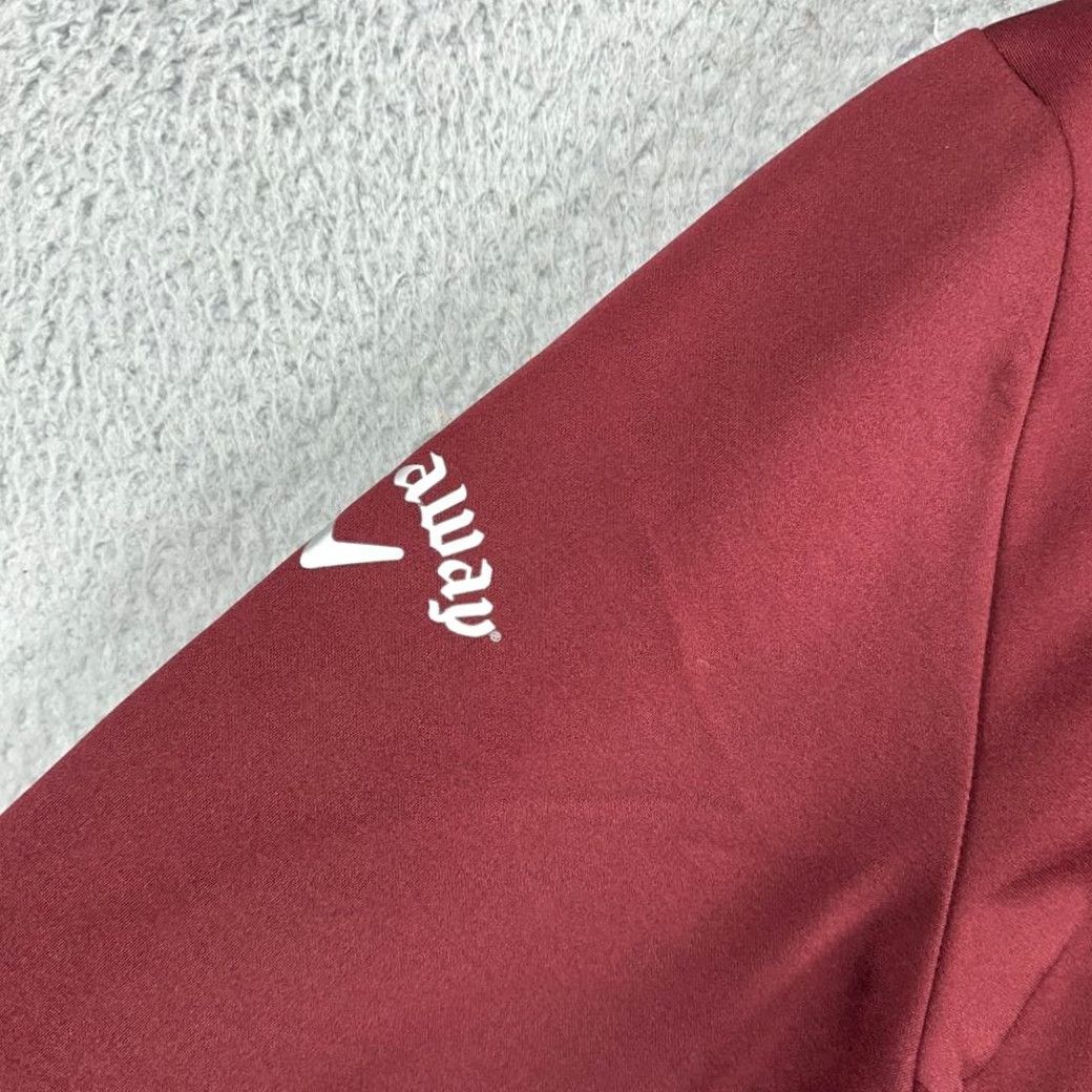 Callaway Callaway Weather Series Golf Jacket Mens M Maroon Half Zip Pocket Stretch Jacket Size US M / EU 48-50 / 2 - 7 Thumbnail