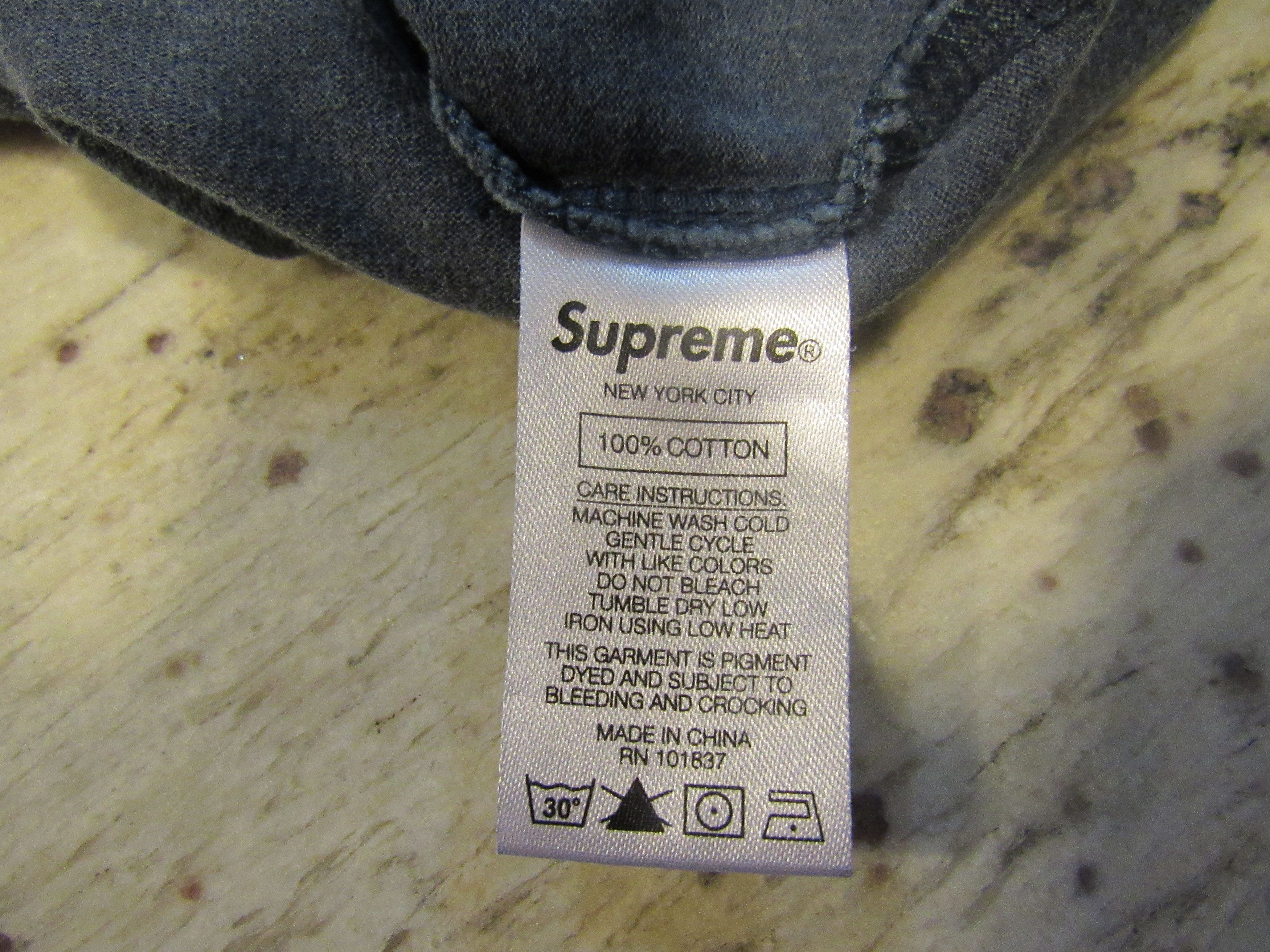 Supreme Supreme Overdyed Tee 'Navy' SS19 Size US XL / EU 56 / 4 - 7 Thumbnail