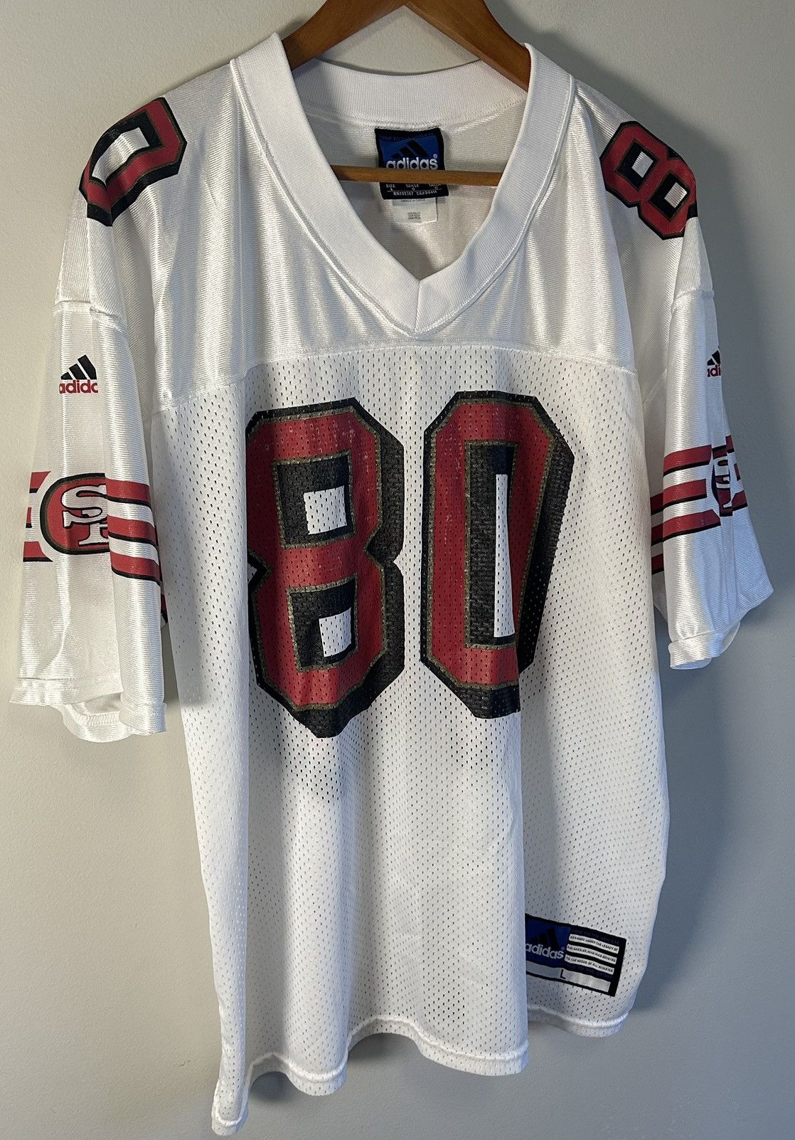 Adidas VTG Adidas Jerry Rice San Francisco 49'ers Football Jersey Size US L / EU 52-54 / 3 - 2 Thumbnail