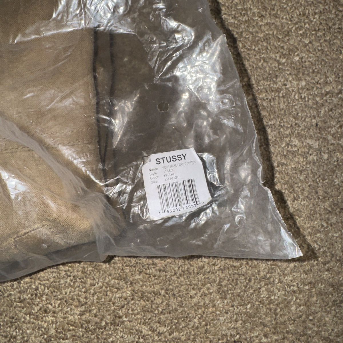 Stussy Stussy Waxed Cotton Work Jacket Size XL (Khaki) Size US XL / EU 56 / 4 - 6 Thumbnail