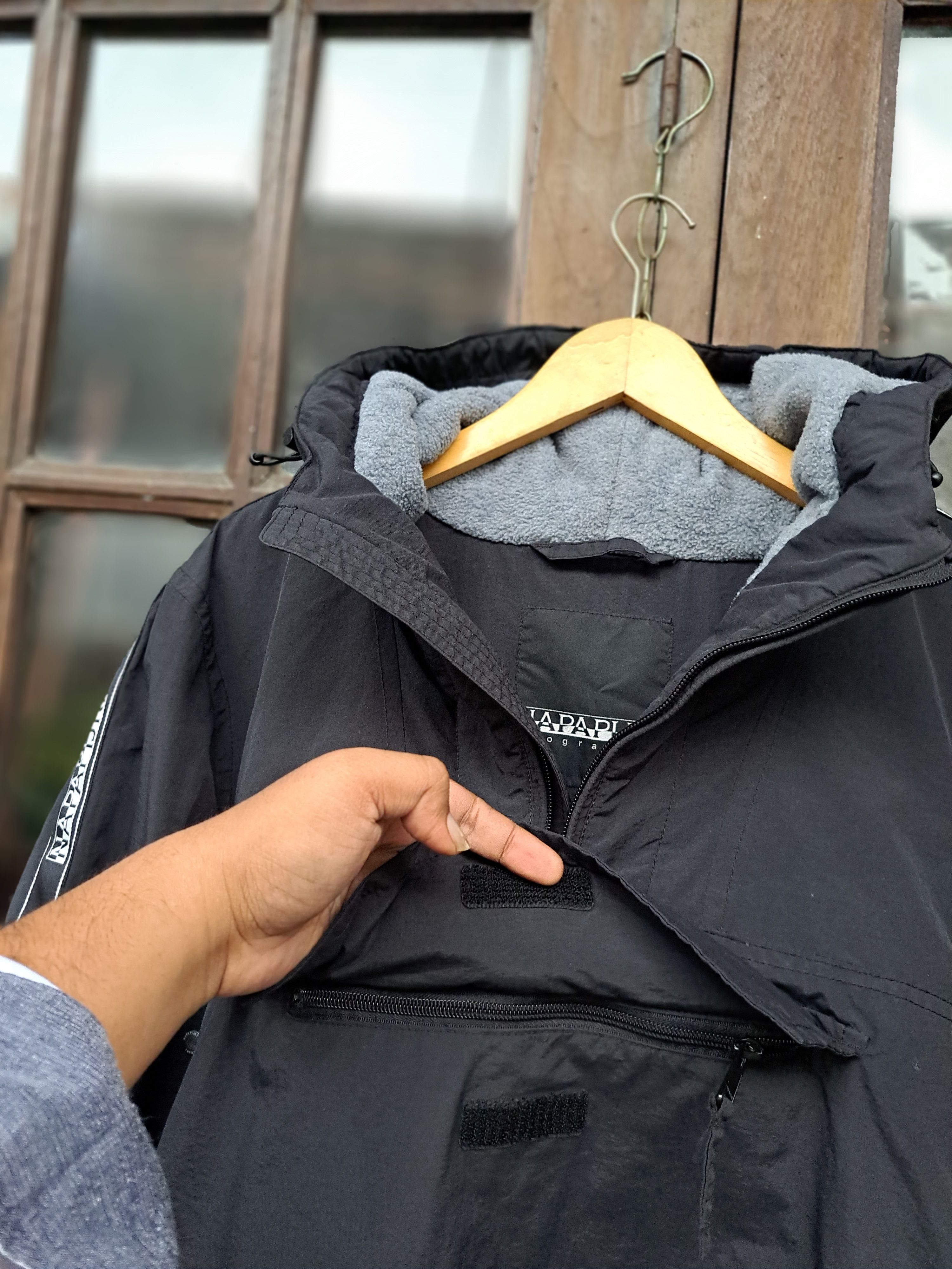 Napapijri NAPAPIJRI Rainforest Tape Jacket Anorak Fleece Lining Mens L Size US L / EU 52-54 / 3 - 3 Thumbnail