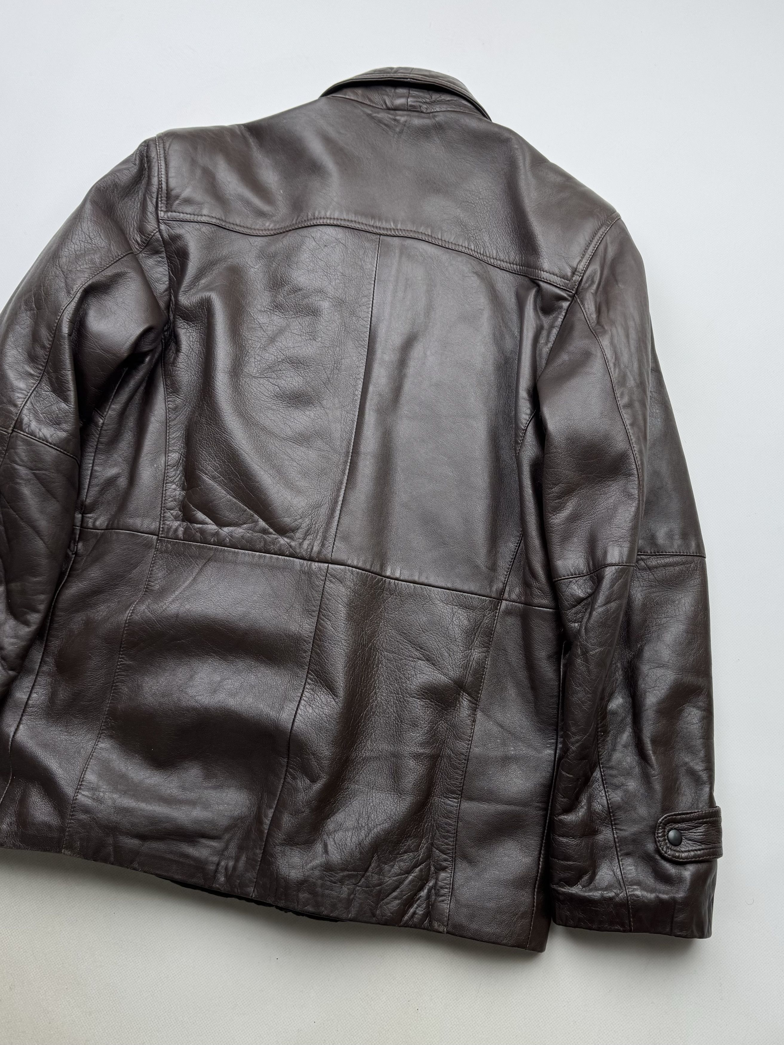 Vintage 90's Leather Jacket B95(V293)E2 Size US L / EU 52-54 / 3 - 9 Thumbnail