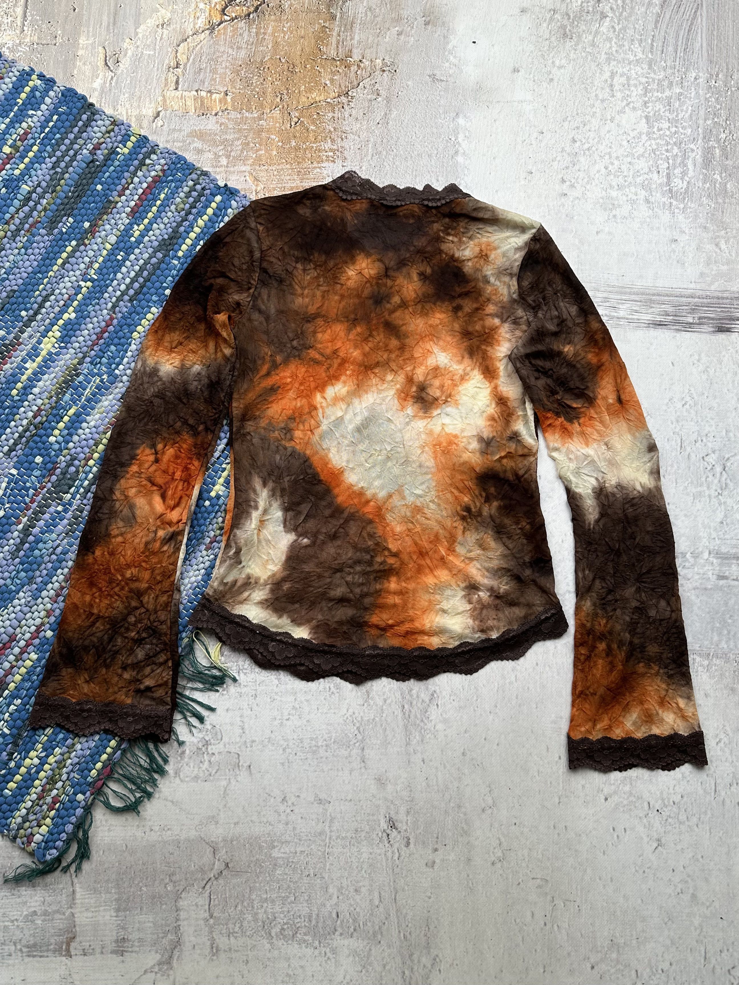 Japanese Brand Vintage Cropped Blouse A454(564) Size M / US 6-8 / IT 42-44 - 4 Thumbnail