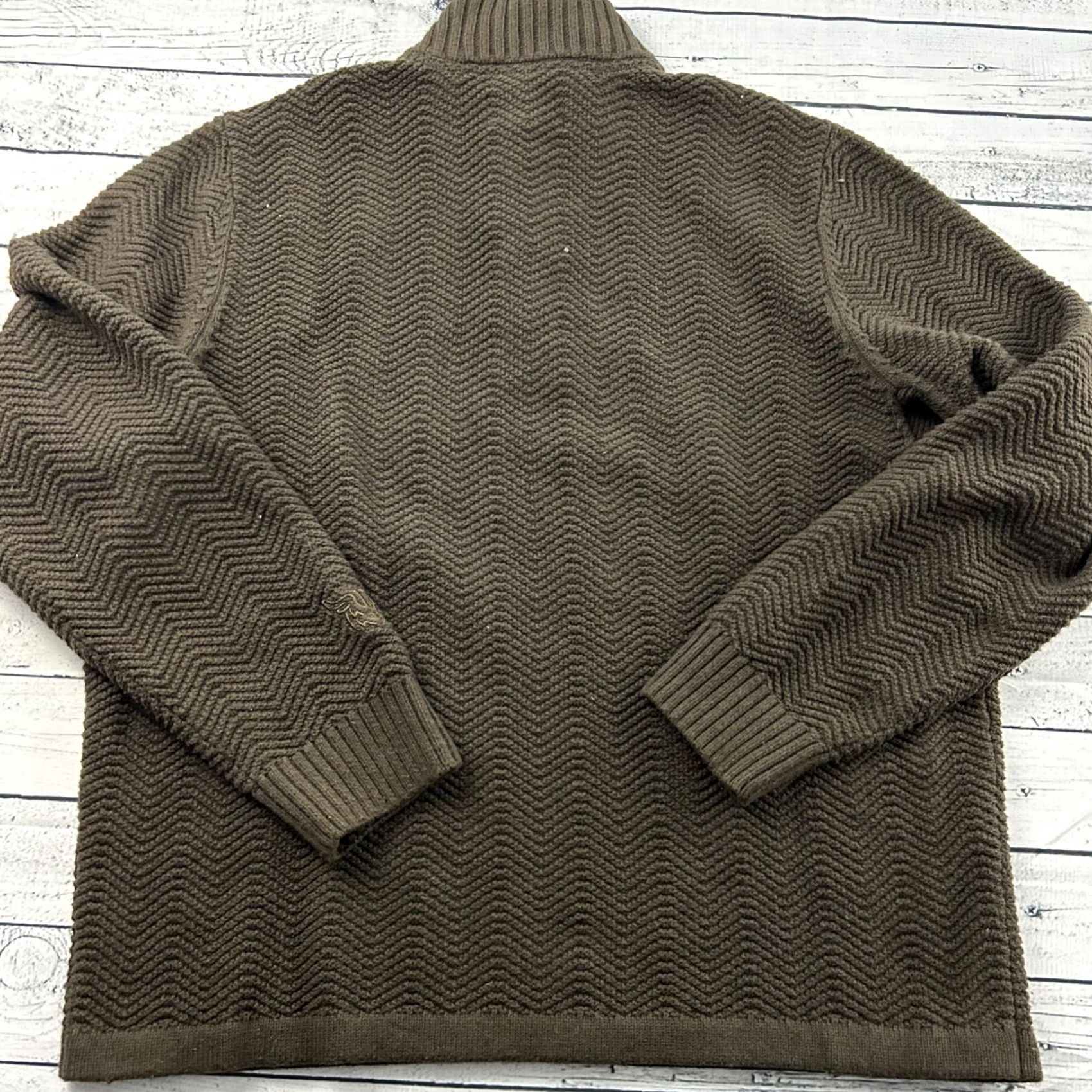 CO Duluth Yak Blend Pullover 1/4 Zip Cotton Sweater Men XL Brown Shirt Size US XL / EU 56 / 4 - 6 Thumbnail