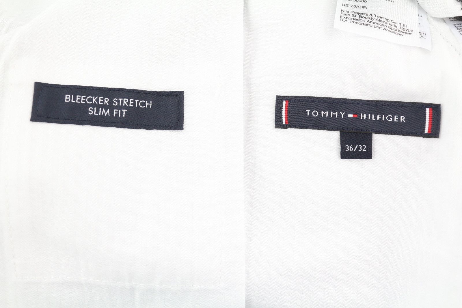 Tommy Hilfiger BLEECKER STRETCH W36/L32 Melange Grey Slim Trousers 85135 Size US 36 / EU 52 - 7 Thumbnail