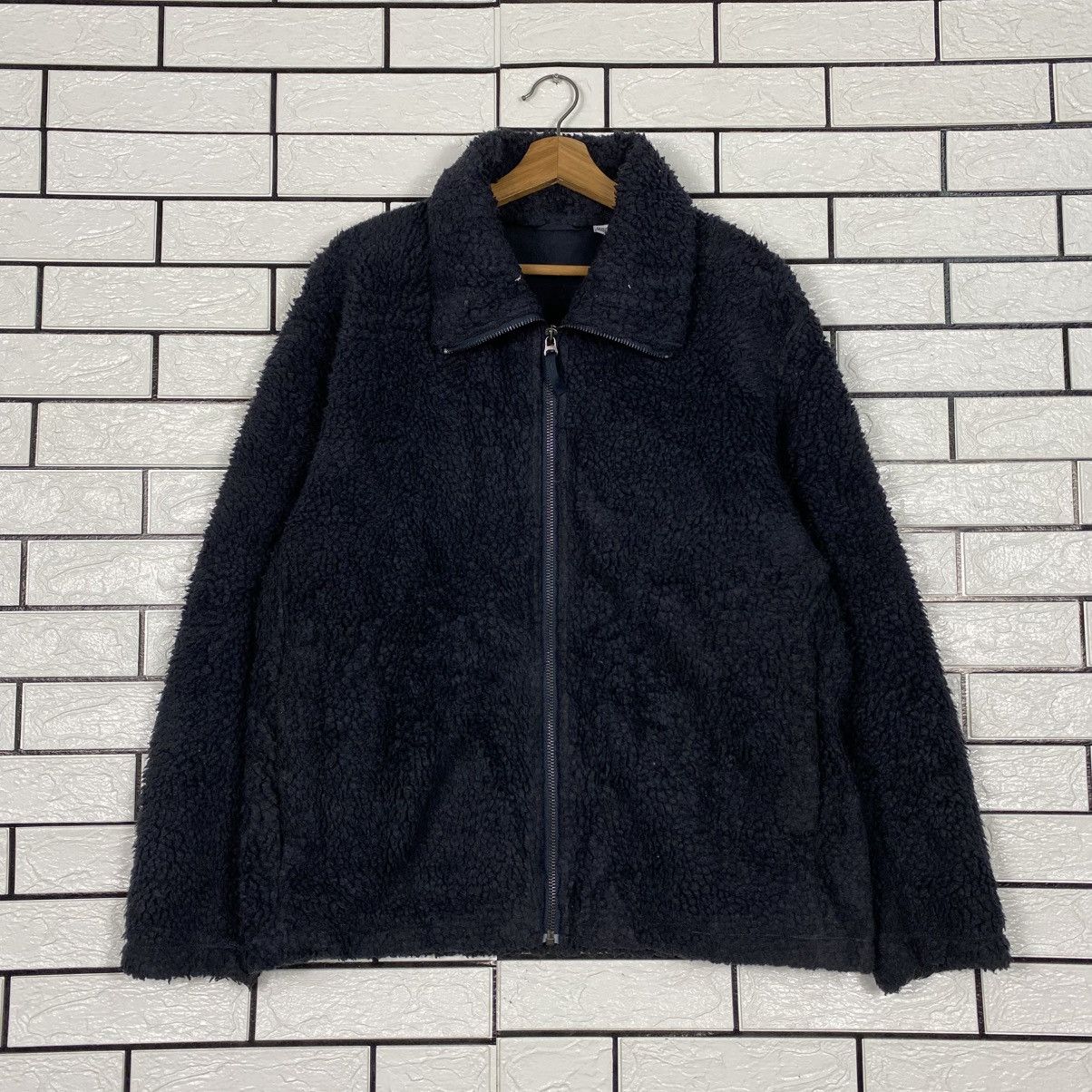 Vintage Wool Bomber Jacket High Collar Uniqlo Undercover