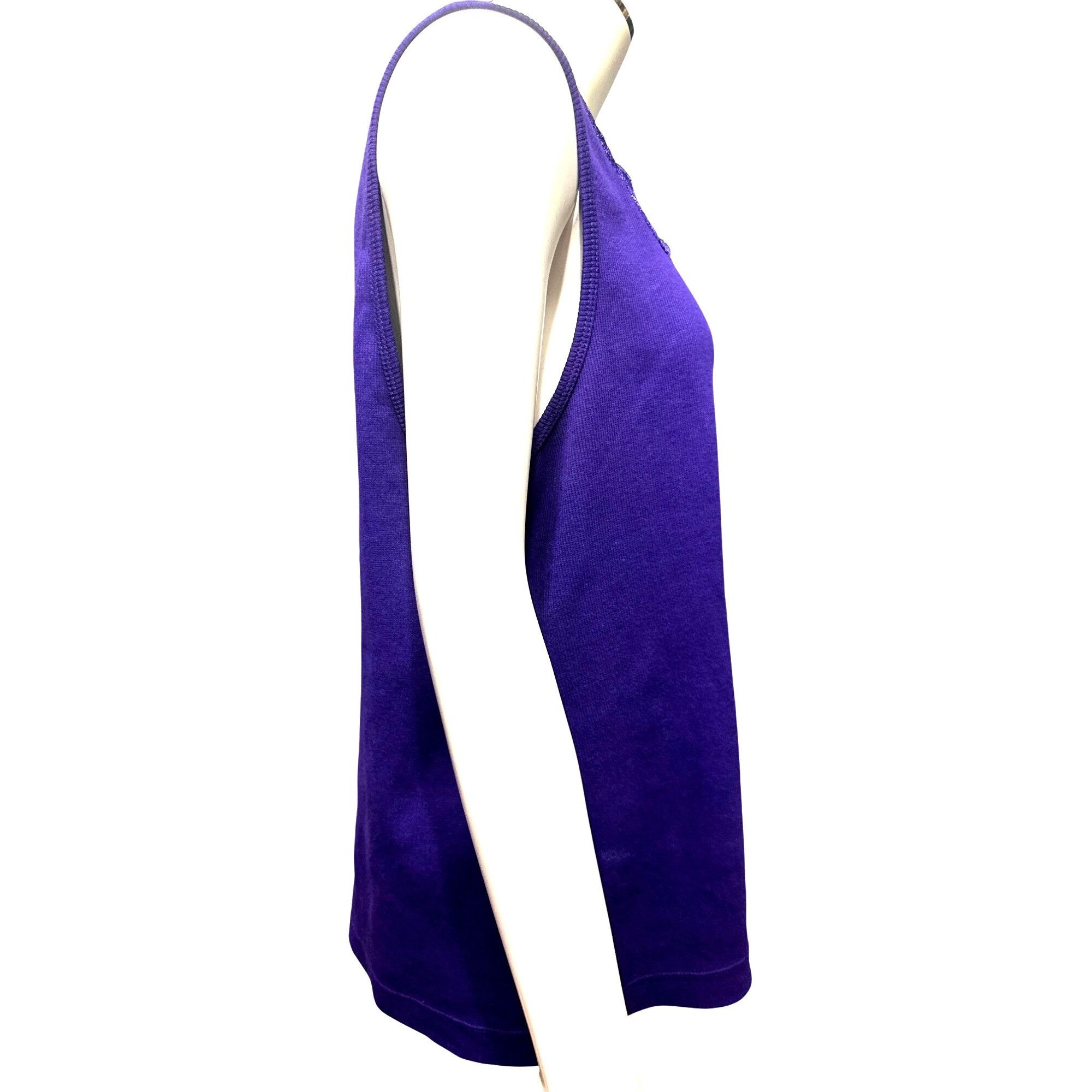 Chicos Chicos Scoop Neck Microfiber Lace Contemporary Tank Top Tee Size XL / US 12-14 / IT 48-50 - 4 Thumbnail