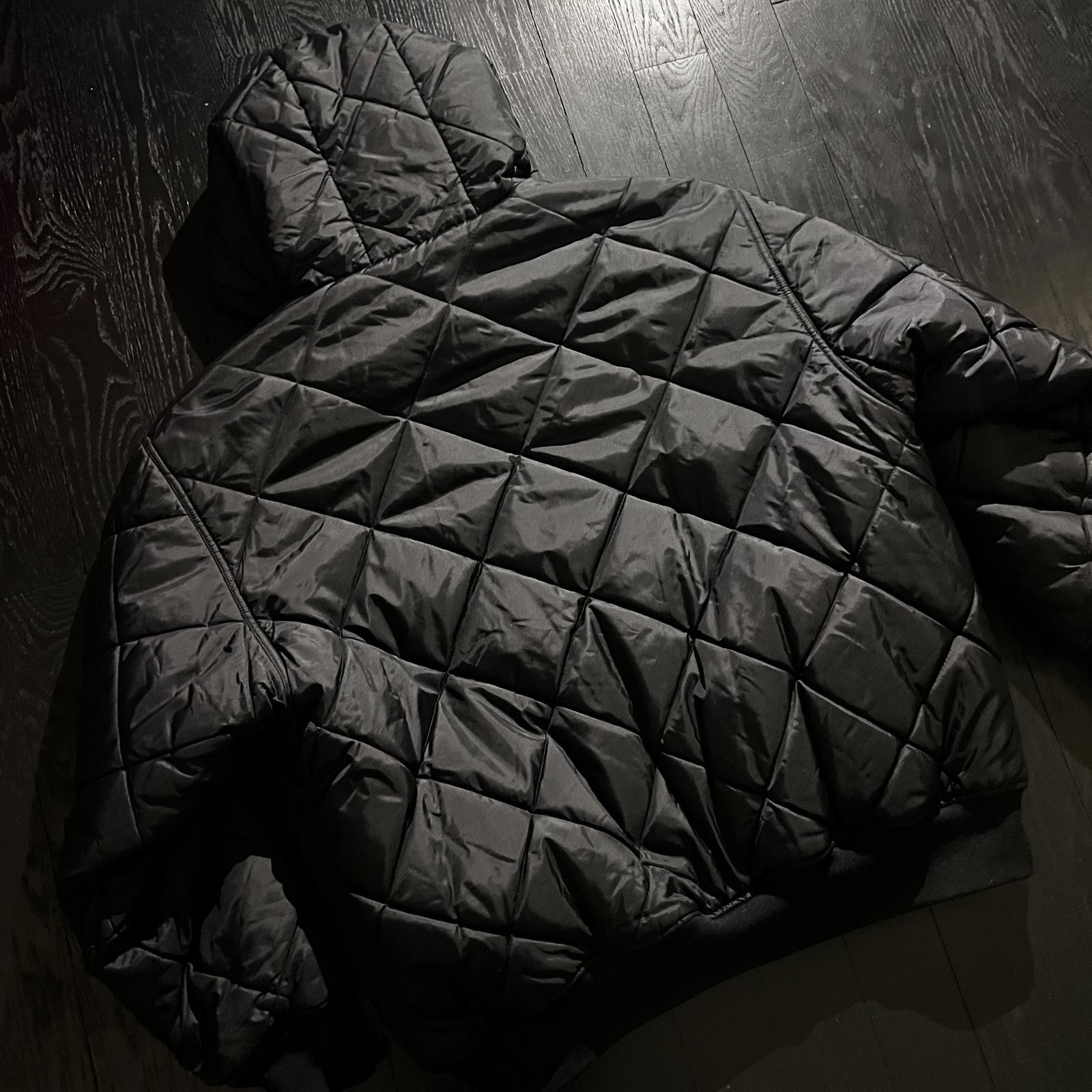 Unknown London Vintage Quilted Black Down Work Jacket Size US XL / EU 56 / 4 - 5 Thumbnail
