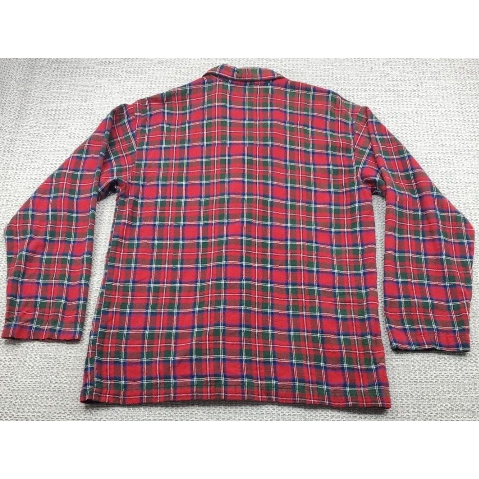 Polo Ralph Lauren Polo Ralph Lauren Mens Medium Plaid Pajama Sleepwear Button Up Shirt Cotton Size US M / EU 48-50 / 2 - 6 Thumbnail