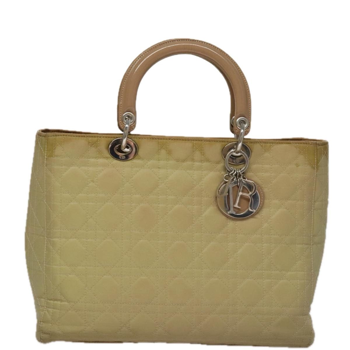 Dior DIOR Canage Hand Bag Nylon Beige Silver Size ONE SIZE - 2 Thumbnail