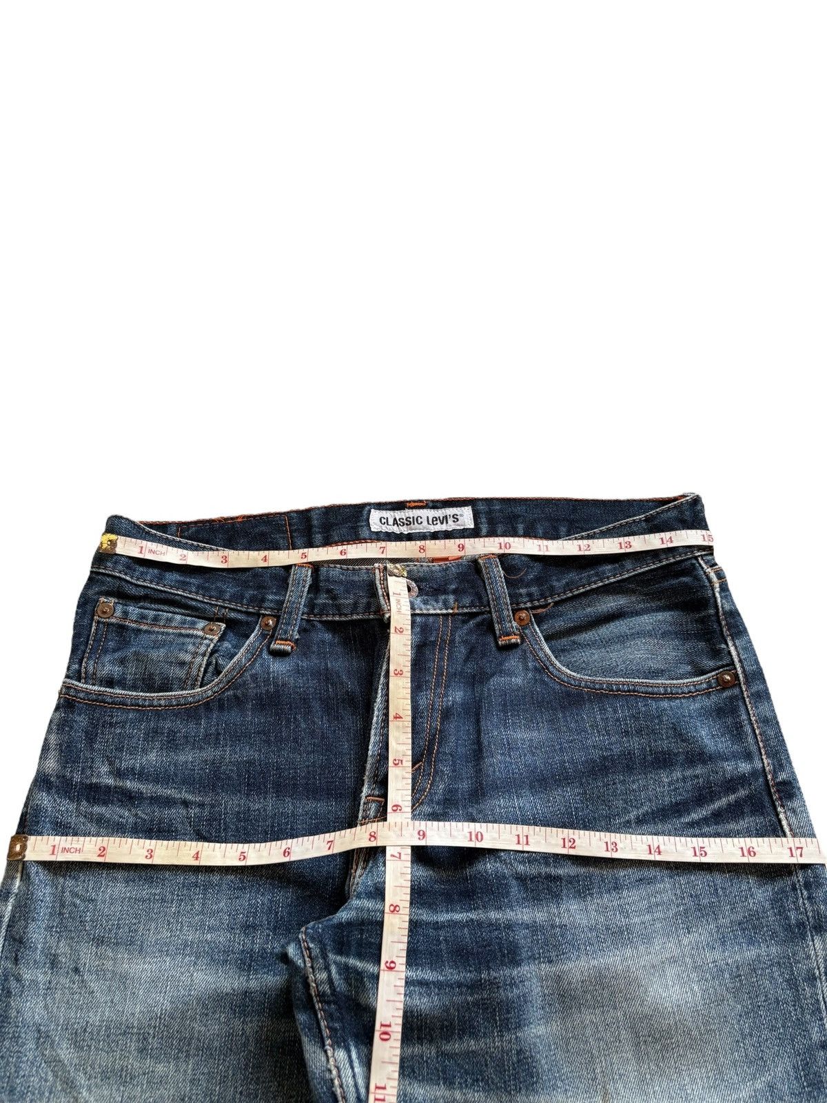 LVC × Levi's × Levi's Vintage Clothing Vintage 90s Levis 502 Faded Mud Wash Distress Rip Loose Jean Size US 30 / EU 46 - 12 Thumbnail