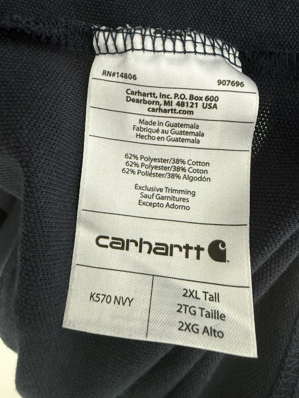 Carhartt Carhartt Collard Button Up Pocket Tee Size US XXL / EU 58 / 5 - 4 Thumbnail