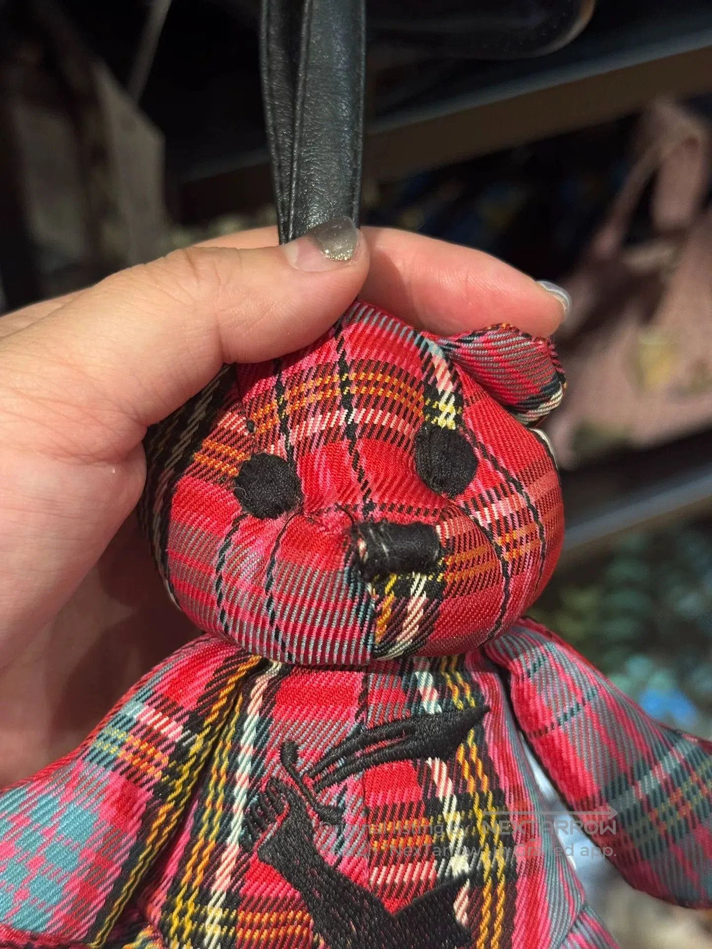 Vivienne Westwood vivienne westwood bear keychain red blue plaid. Size ONE SIZE - 2 Thumbnail