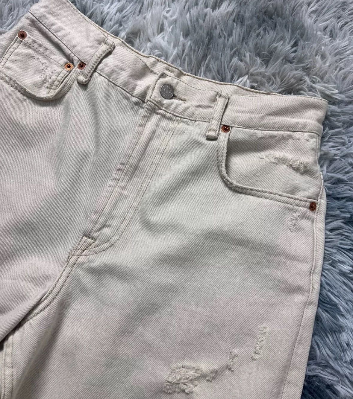Acne Studios Acne studios Ripped white jeans 2412-Nextarrow Size US 28 / EU 44 - 5 Thumbnail