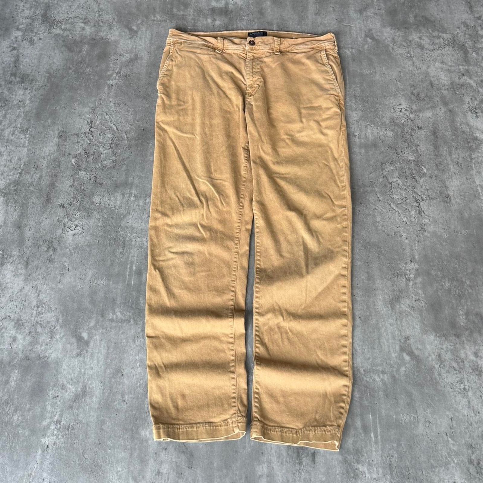 American Eagle Outfitters × Vintage Vintage Y2K American Eagle Tonal Tan Casual Chino Pants Size US 36 / EU 52 - 1 Thumbnail