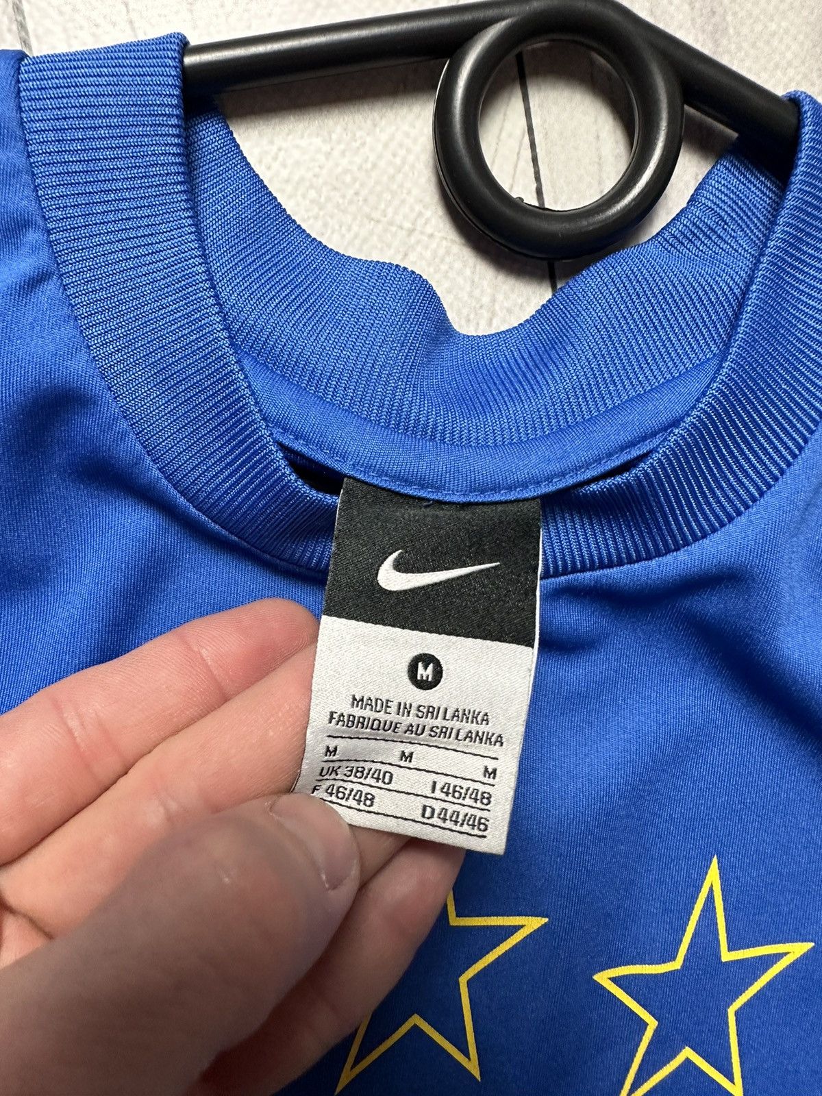 Nike × Vintage Vintage Nike Brazil tee jersey size M blue rare logo Brasil Size US M / EU 48-50 / 2 - 4 Thumbnail