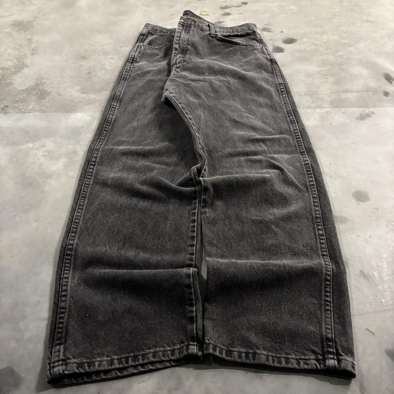 Vintage Crazy Vintage Y2K/2000s Grunge Faded Black Denim Jeans! 38x32 Size US 38 / EU 54 - 3 Thumbnail