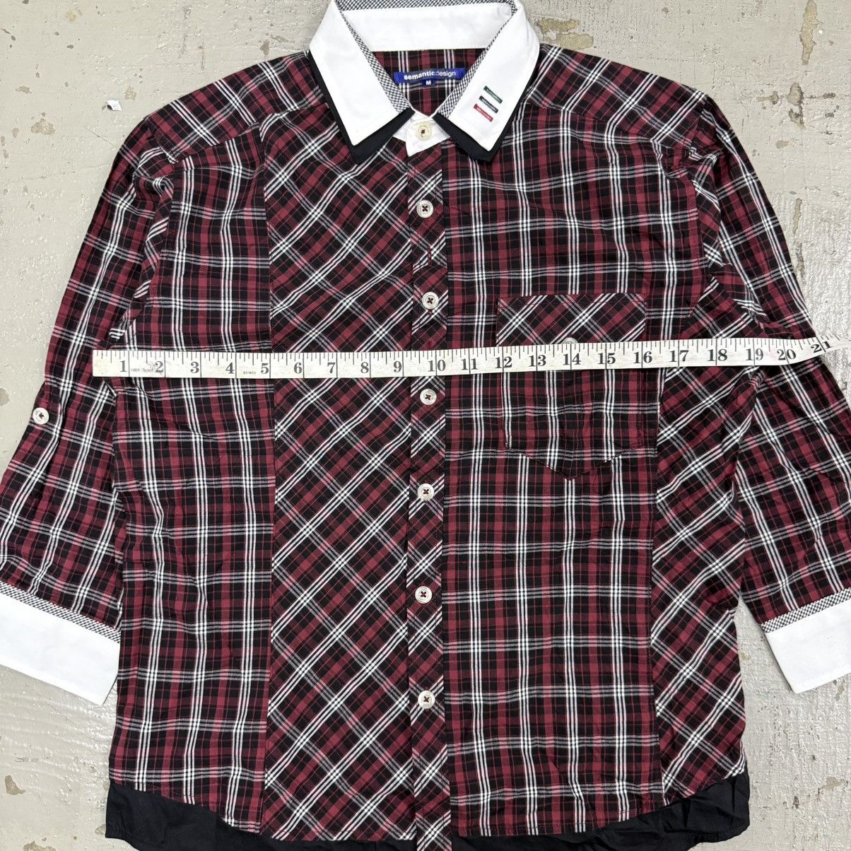 If Six Was Nine Semantic design Gothic Punk Riot Flannel Doibke Collar Size US M / EU 48-50 / 2 - 4 Thumbnail