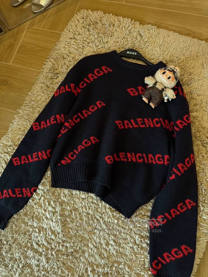 Balenciaga Balenciaga Sweater, Size S, Loose Fit, Classic Black and R Size US S / EU 44-46 / 1 - 2 Thumbnail
