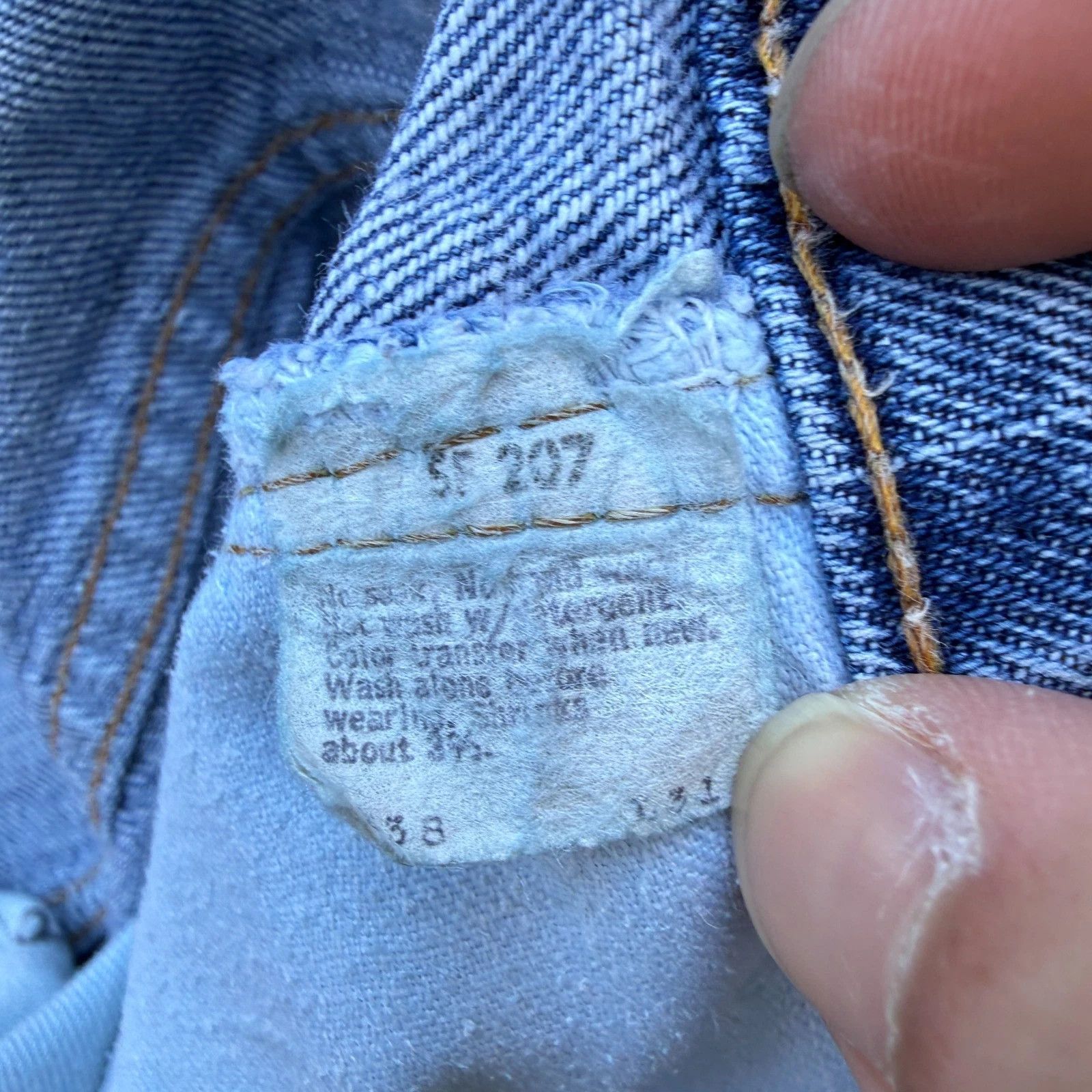 Levi's Vintage 80s Levis 517 Blue Bootcut Denim Made in USA Jeans Size US 34 / EU 50 - 5 Thumbnail