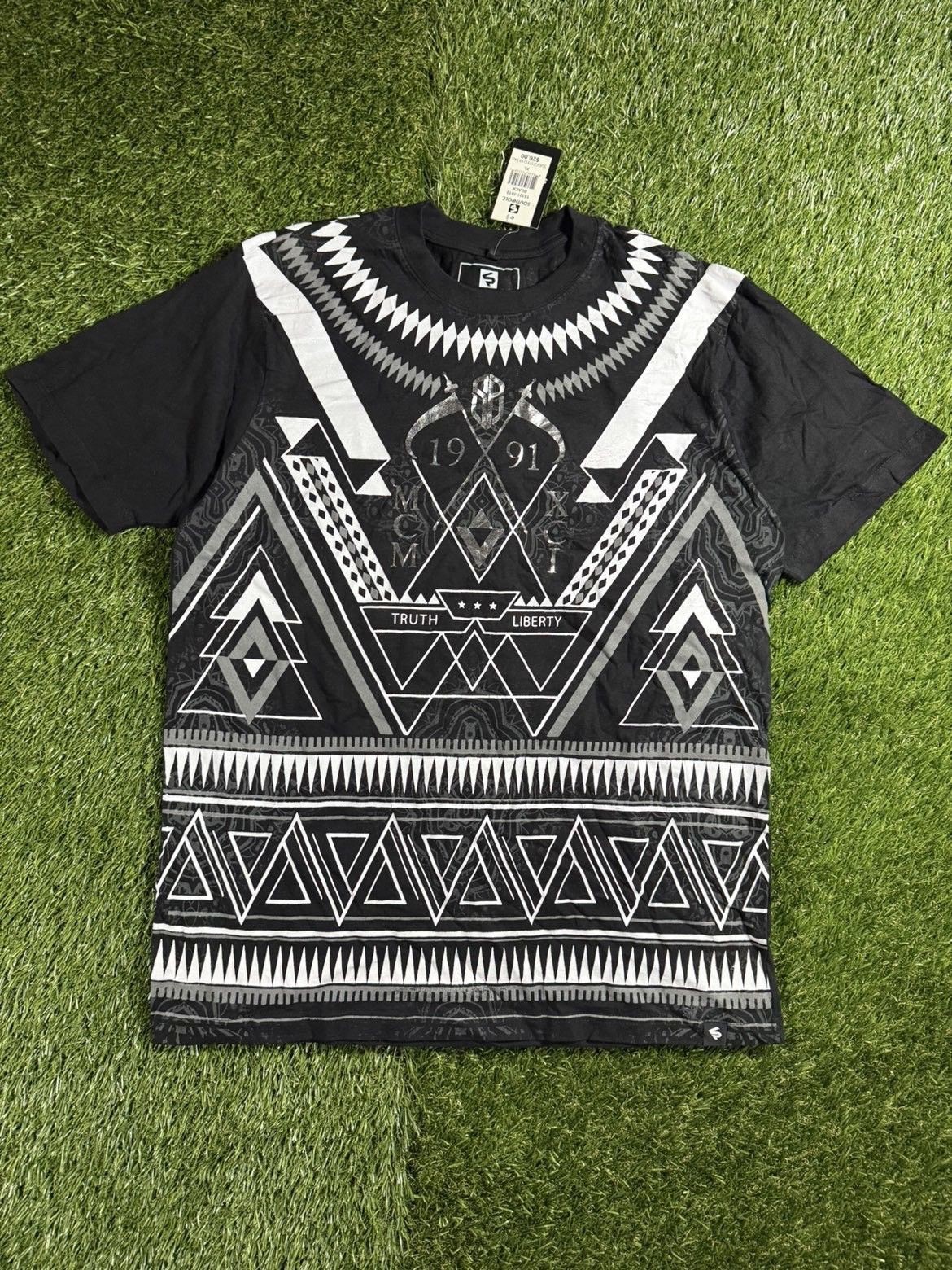 Southpole Vintage Y2K AOP South Pole Grunge Styled Aztec Tee Size US XL / EU 56 / 4 - 1 Thumbnail