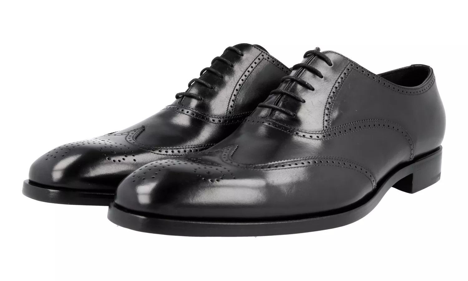 Prada o1mt1gz0225 Oxford Lace Up Shoes in Black Size US 6 / EU 39 - 3 Thumbnail