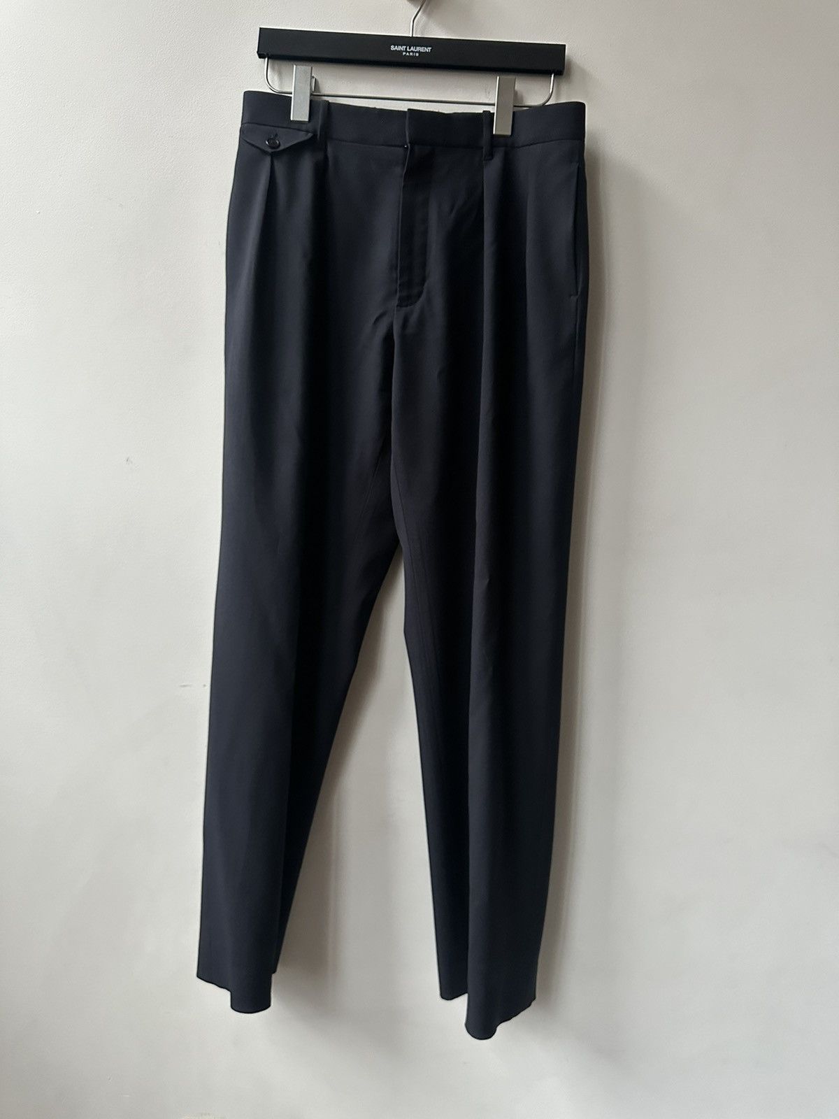 パンツ THE ROW marcello pants 32 Marcello Pant Black in Wool – The Row