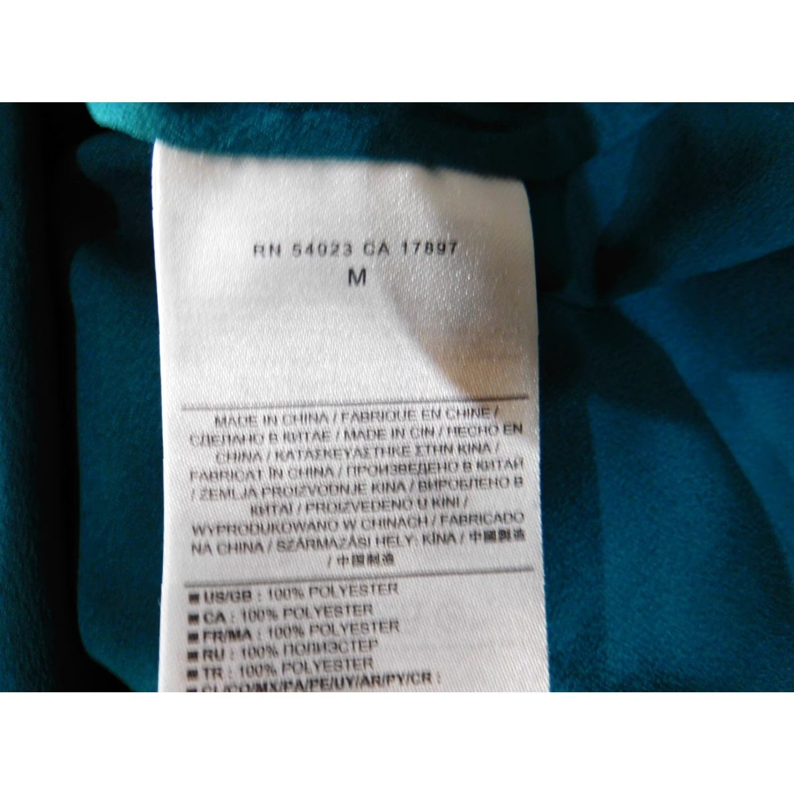 Banana Republic Banana Republic Blouse Shirt Womens Medium Blue Crew Neck Long Sleeve Cap Sleeve Casual Regular Polyester Rayon Ruffle Basic Classic Stretch Size M / US 6-8 / IT 42-44 - 7 Thumbnail