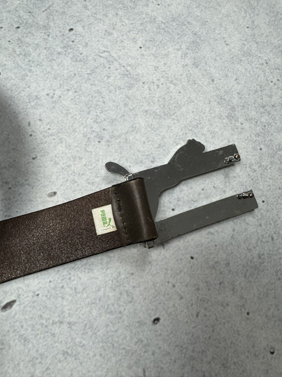 Puma Y2K Puma Rhinestone Real Leather Belt Avant Garde Size ONE SIZE - 3 Thumbnail