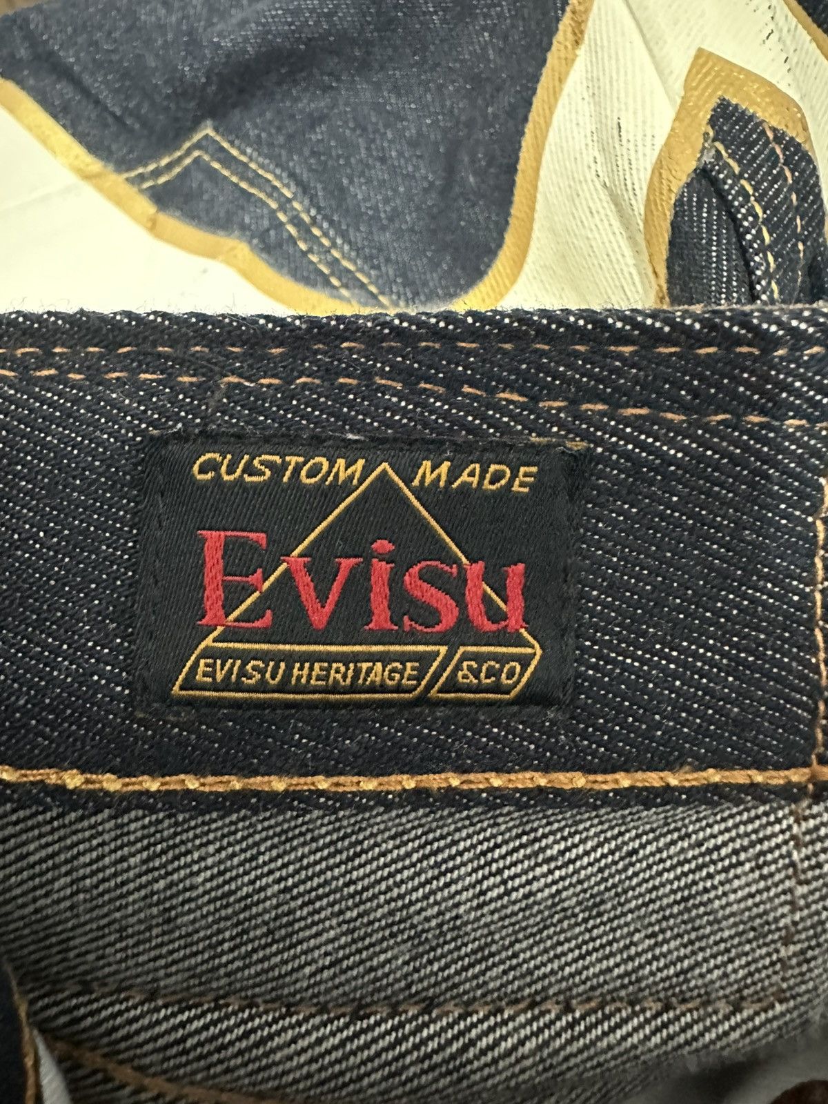 Evisu EVISU PAINTED DIACOCK JEAN SIZE 29X34 Size US 29 - 11 Thumbnail