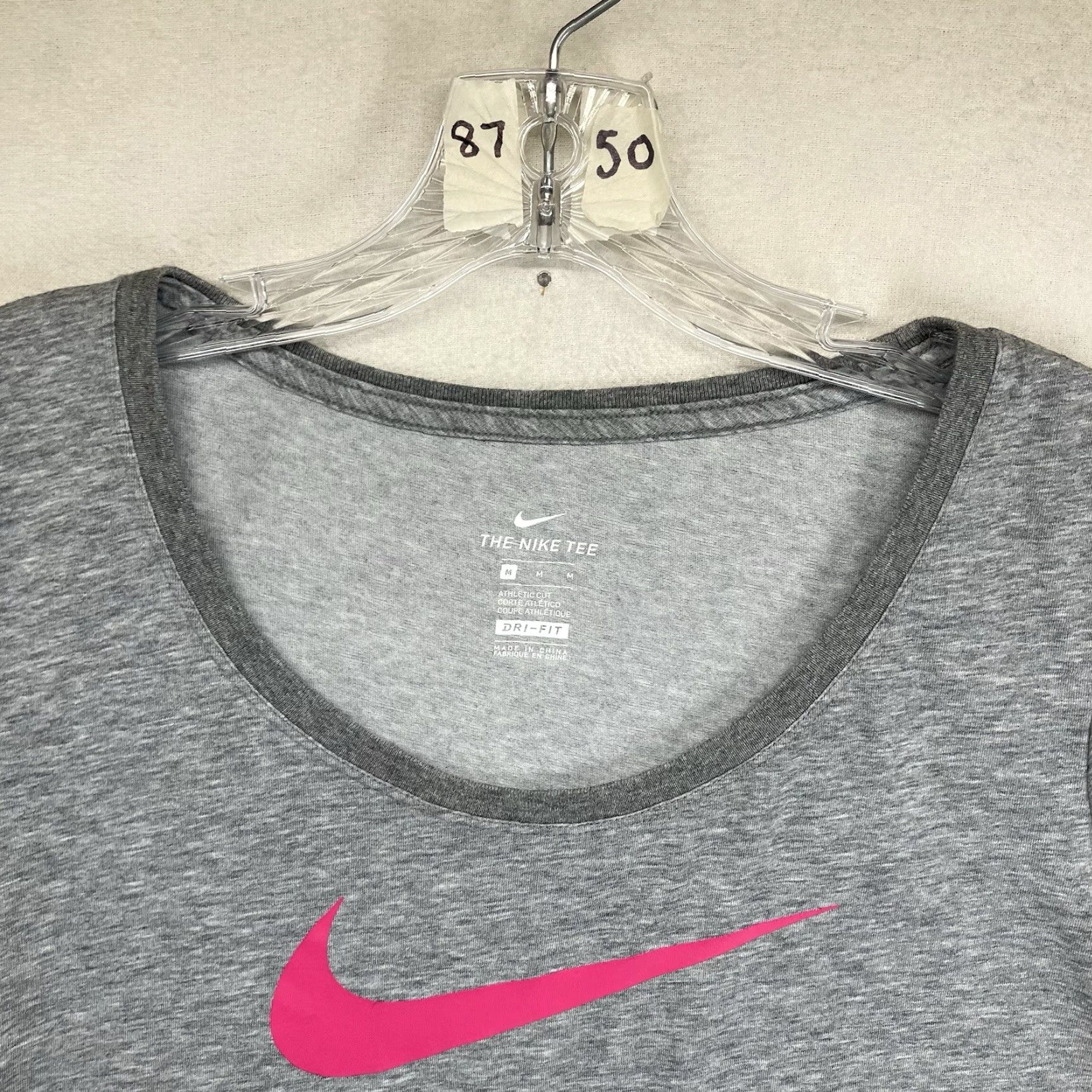 Nike Nike Shirt Women's Large Gray Casual Lightweight Outdoors Dri-Fit Ladies Thin Size L / US 10 / IT 46 - 6 Thumbnail