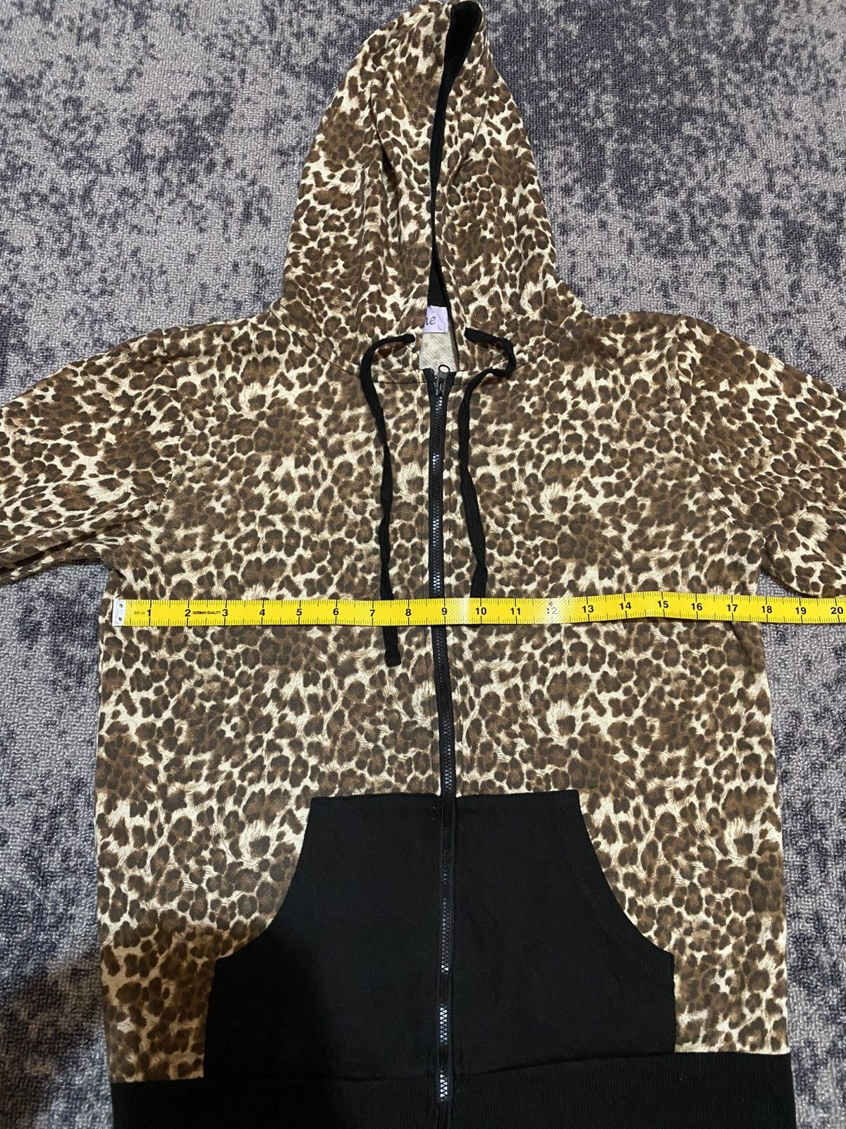 Japanese Brand Y2k ETIENNE LEOPARD POEM IFSIXWASNINE LGB STYLE ZIP HOODIE Size US M / EU 48-50 / 2 - 7 Thumbnail