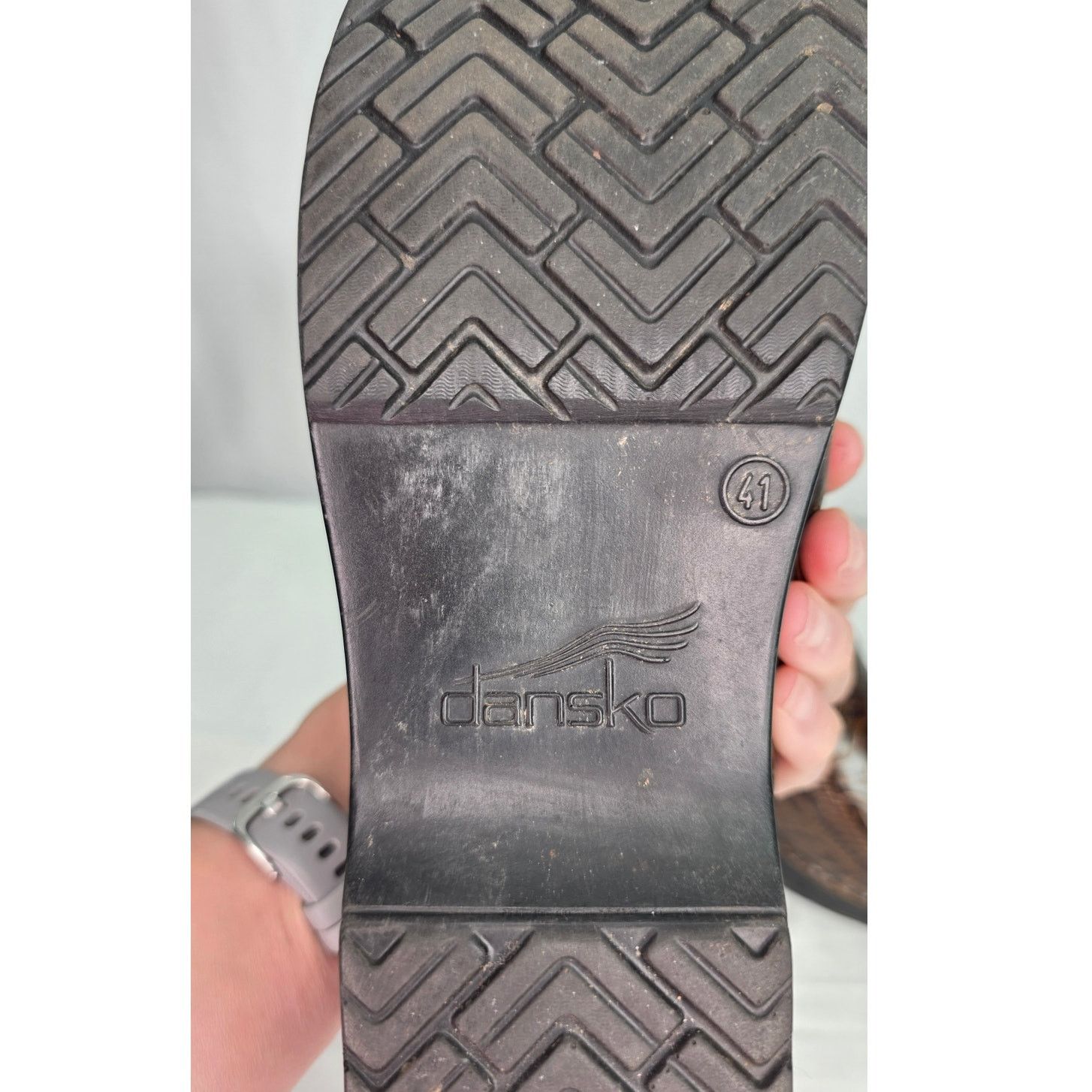 Dansko Dansko Brown Tooled Leather Clogs Embossed Slip On Shoes Size US 10.5 / IT 40.5 - 12 Thumbnail