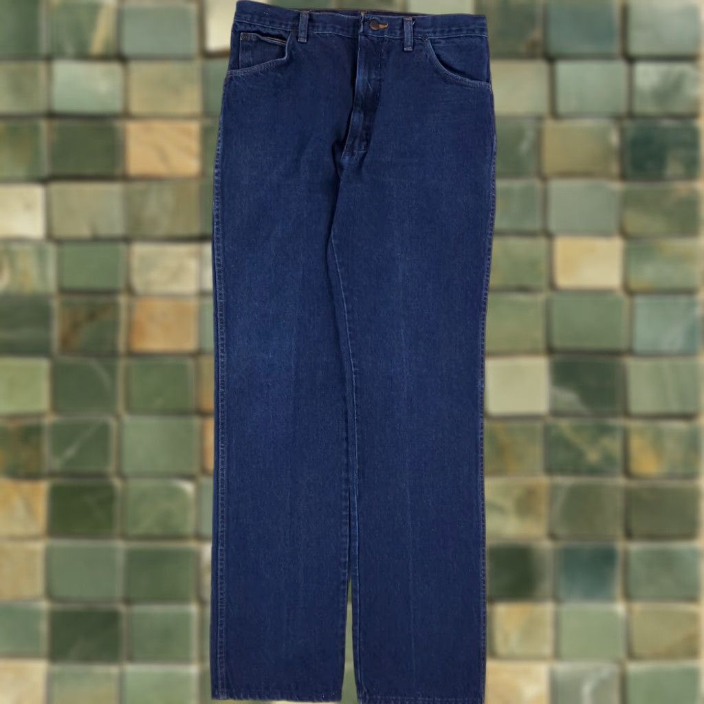 Wrangler VINTAGE Wrangler Jeans 85223PW Bootcut Blue Men 32x33.5 Inseam 33.5 Jeans Mens 70s 80s Style Size US 32 / EU 48 - 1 Thumbnail