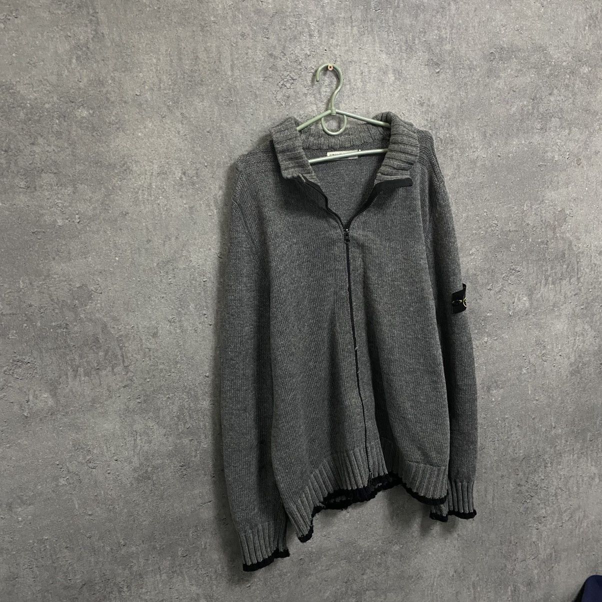 Stone Island Rare Vintage Stone Island Full Zip Sweater Knitting 90s Size US XL / EU 56 / 4 - 4 Thumbnail